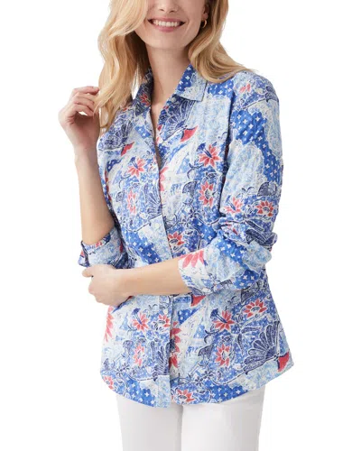 J.mclaughlin Lois Blouse In Blue