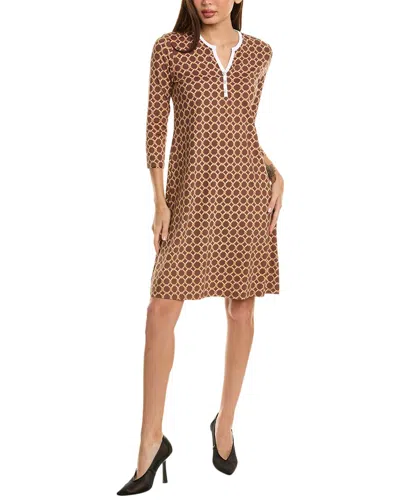 J.mclaughlin Lynn Henley Mini Dress In Brown