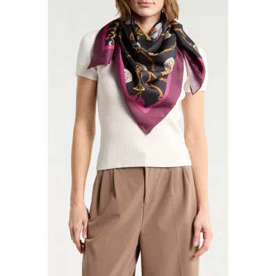 J.mclaughlin Jmclaughlin Mabel Silk Square Scarf In Gray