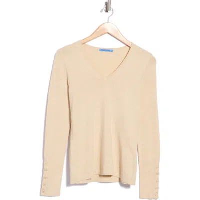J.mclaughlin Jmclaughlin Marnie V-neck Sweater In H Oatmeal