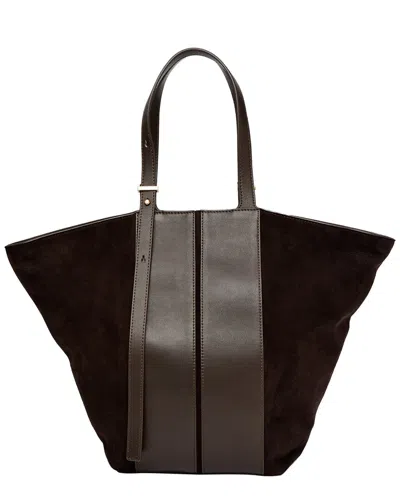 J.mclaughlin Maryam Suede & Leather Handbag In Black