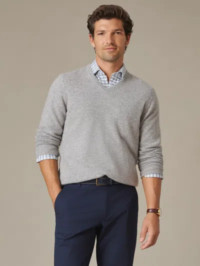 J.mclaughlin Men's Bryant Cashmere Sweater Flint Gray