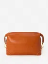 J.mclaughlin Men's Butler Leather Dopp Kit Brown In Brown