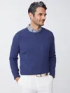J.mclaughlin Men's Caldwell Cashmere Sweater Dark Denim In Multi