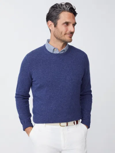 J.mclaughlin Men's Caldwell Cashmere Sweater Dark Denim In Multi