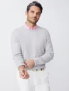 J.mclaughlin Men's Caldwell Cashmere Sweater Light Heather Gray In Gray