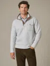 J.mclaughlin Men's Christopher Quilted Pullover Heather Gray In Gray