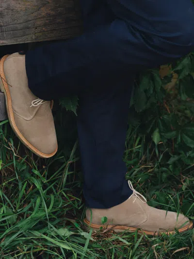 J.mclaughlin Men's Davis Suede Desert Boots Sand In Brown