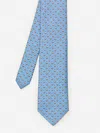 J.mclaughlin Men's Italian Silk Tie In Sailboat Light Blue In Blue