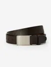 J.mclaughlin Men's Leather Distressed Belt Brown In Brown