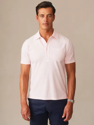 J.mclaughlin Men's Mantle Pique Polo Quartz In Gray