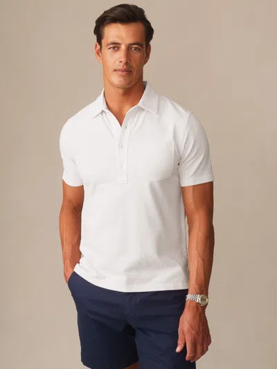 J.mclaughlin Men's Mantle Pique Polo White