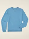 J.mclaughlin Men's Match Play Performance Pullover In Jacquard Heather Light Blue In Blue