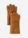 J.mclaughlin Men's Men's Shearling Gloves Brown In Brown