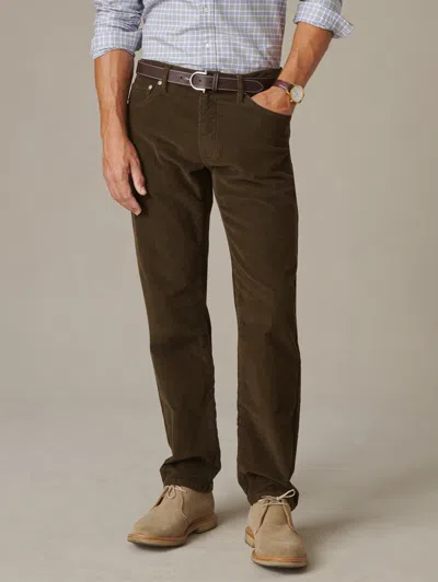 J.mclaughlin Men's Mercer Corduroy Pants Olive In Brown