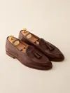 J.mclaughlin Men's Oskar Leather Belgian Loafers Brown In Brown