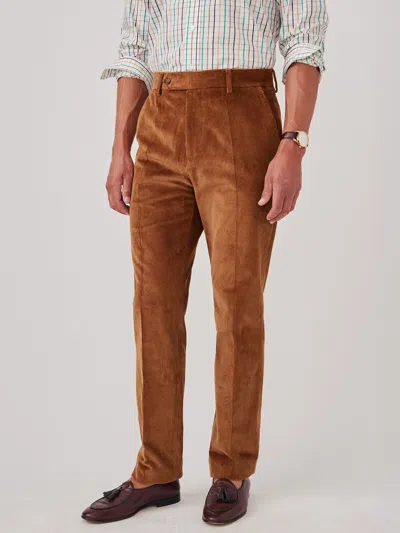 J.mclaughlin Men's Oxford Corduroy Pants Caramel In Orange