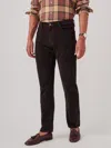 J.mclaughlin Men's Parker 5-pocket Straight Pants In Italian Stretch Cord Chocolate In Brown
