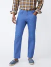 J.mclaughlin Men's Parker 5-pocket Straight Pants Mid Blue In Blue