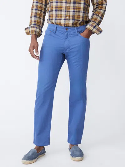 J.mclaughlin Men's Parker 5-pocket Straight Pants Mid Blue