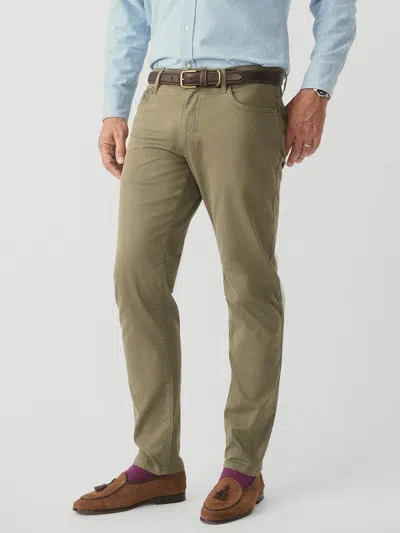 J.mclaughlin Men's Parker 5-pocket Straight Pants Olive In Green