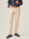 J.mclaughlin Men's Parker 5-pocket Straight Pants Sand In Neutral