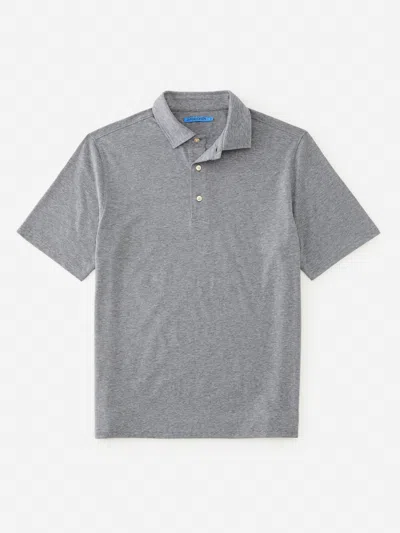 J.mclaughlin Men's Peak Performance Polo Gray In Animal Print
