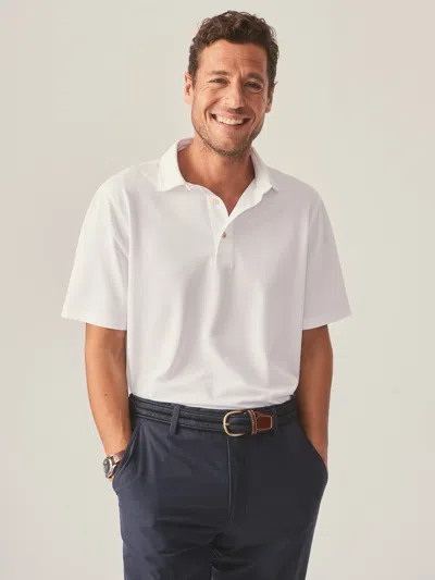 J.mclaughlin Men's Peak Performance Polo White
