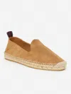 J.mclaughlin Men's Rafe Suede Espadrilles Caramel In Multi