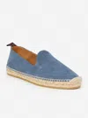 J.mclaughlin Men's Rafe Suede Espadrilles Denim In Blue