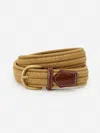 J.mclaughlin Men's Ray Belt Khaki In Brown