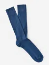 J.mclaughlin Men's Ribbed Socks Cobalt Blue | Cotton/nylon/spandex In Blue