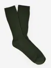 J.mclaughlin Men's Ribbed Socks Olive | Cotton/nylon/spandex In Animal Print