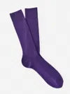 J.mclaughlin Men's Ribbed Socks Purple | Cotton/nylon/spandex In Pattern