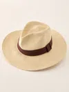 J.mclaughlin Men's Robert Raffia Hat Natural/brown In Neutral