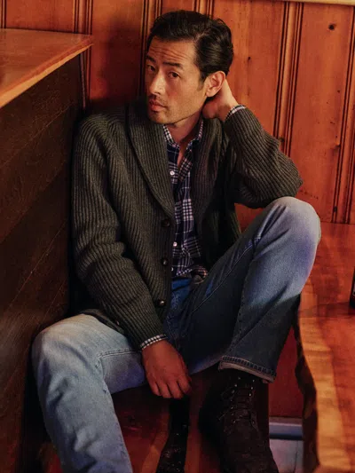 J.mclaughlin Men's Roy Sweater Charcoal In Gray