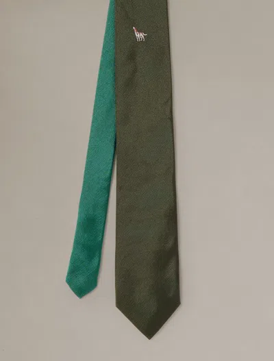 J.mclaughlin Men's Silk Tie In Field Pointer Green