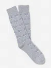 J.mclaughlin Men's Socks In Lacrosse Sticks Light Heather Gray | Cotton/nylon/spandex In Gray