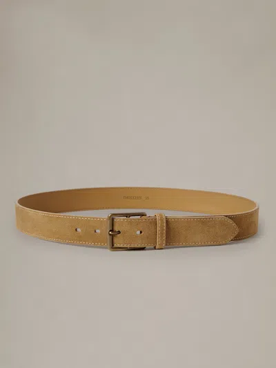 J.mclaughlin Men's Suede Belt Sand