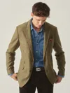 J.mclaughlin Men's Suffolk Wool Sport Coat In Plaid Brown/green/red/mustard In Green