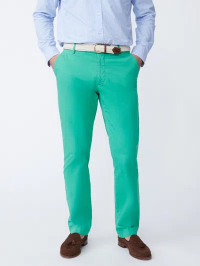 J.mclaughlin Men's Taylor Straight-fit Chino In Italian Twill Kelly Green