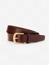 J.mclaughlin Men's Tuscan Full Grain Leather Belt Brown In Brown
