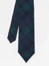 J.mclaughlin Men's Wool Tie In Plaid Blue/green/black In Blue