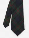 J.mclaughlin Men's Wool Tie In Plaid Green/navy/red In Multi