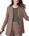 J.mclaughlin Mercia Wool-blend Jacket In Brown