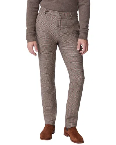 J.mclaughlin J. Mclaughlin Oxford Wool & Cashmere-blend Pant In Brown