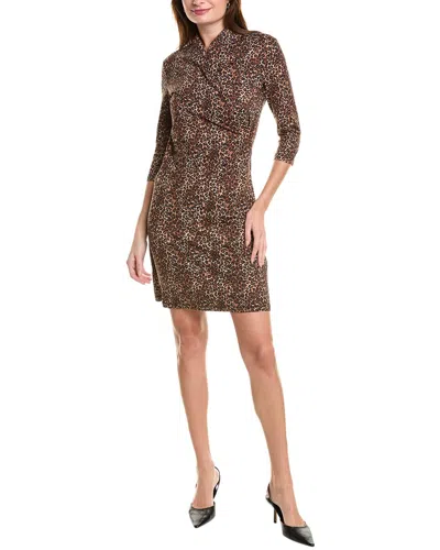 J.mclaughlin Panama Wrap Dress In Brown