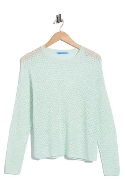 J.mclaughlin Jmclaughlin Philomena Open Knit Sweater In Green