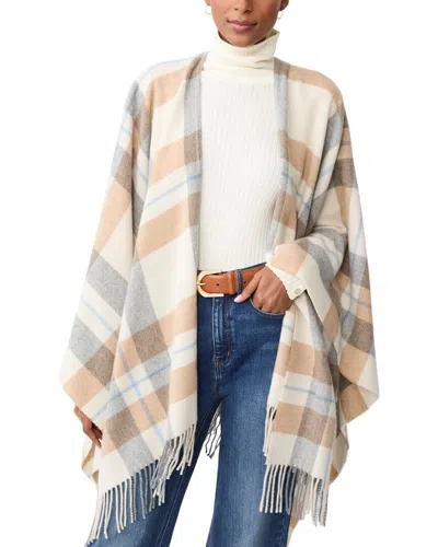 J.mclaughlin Polina Wool-blend Poncho In White