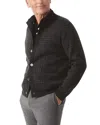 J.mclaughlin Prince Of Wales Cashmere-blend Cardigan In Black